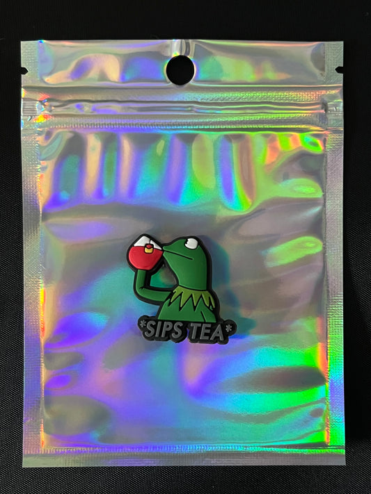 Sips tea charm