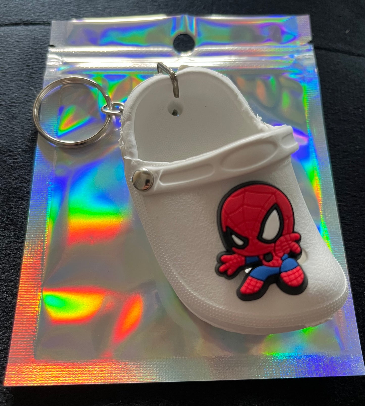 Clog Key ring - spider