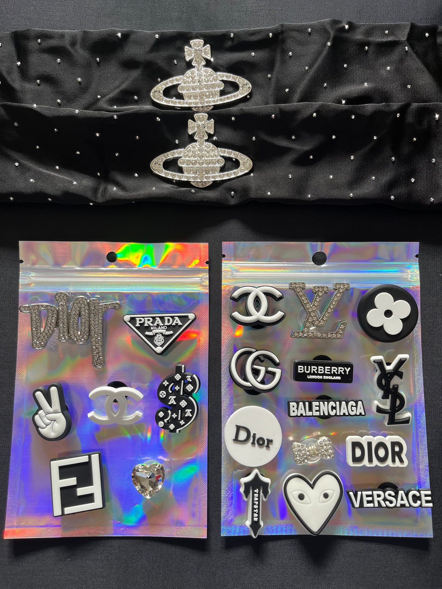 Black complete bundle - CROCS NOT INCLUDED