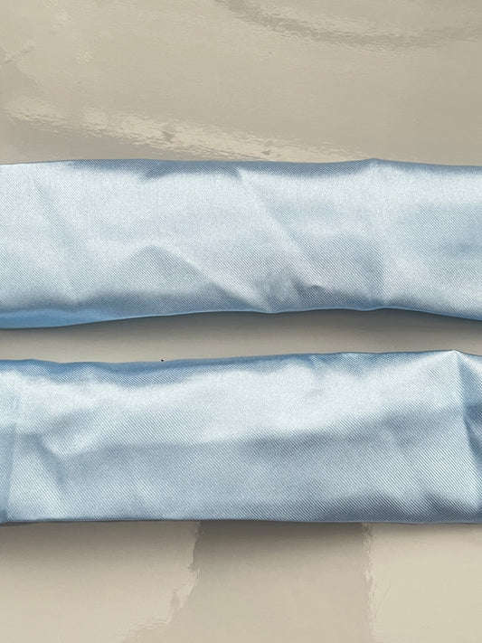 Baby blue plain strap bands