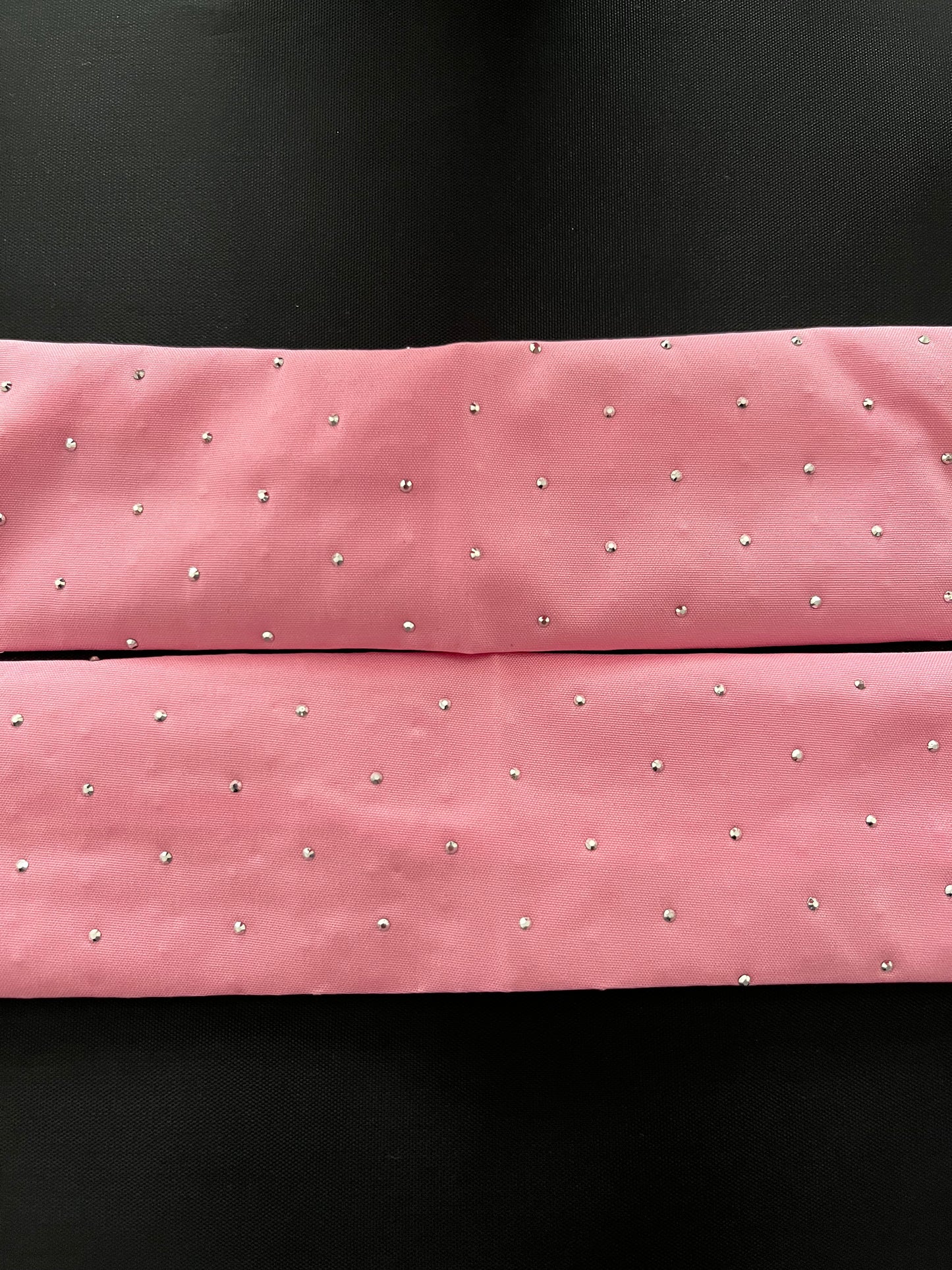 Pink plain sparkle straps set