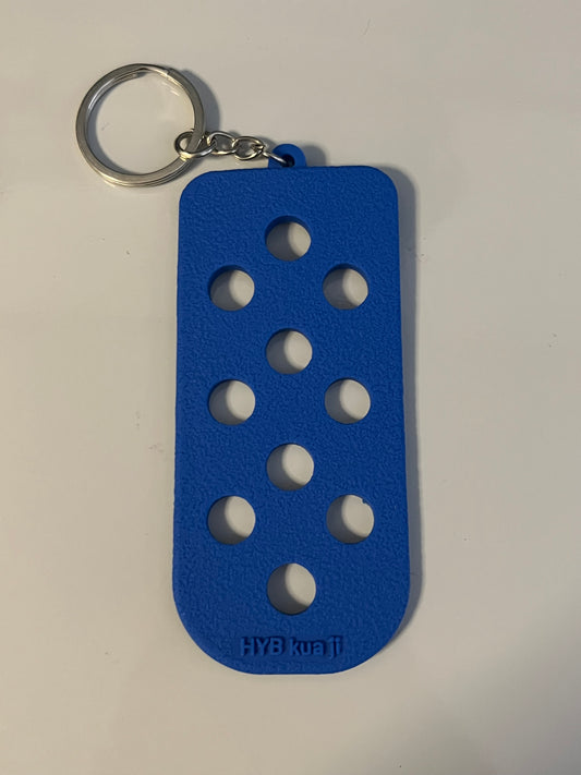 Blue charm keyring