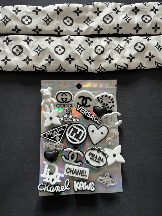 White & Black complete bundle- crocs not included