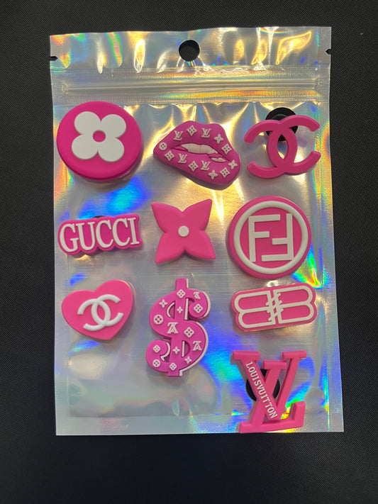 Hot pink charms bundle