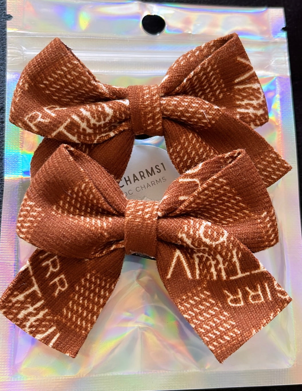 Mini brown bows set