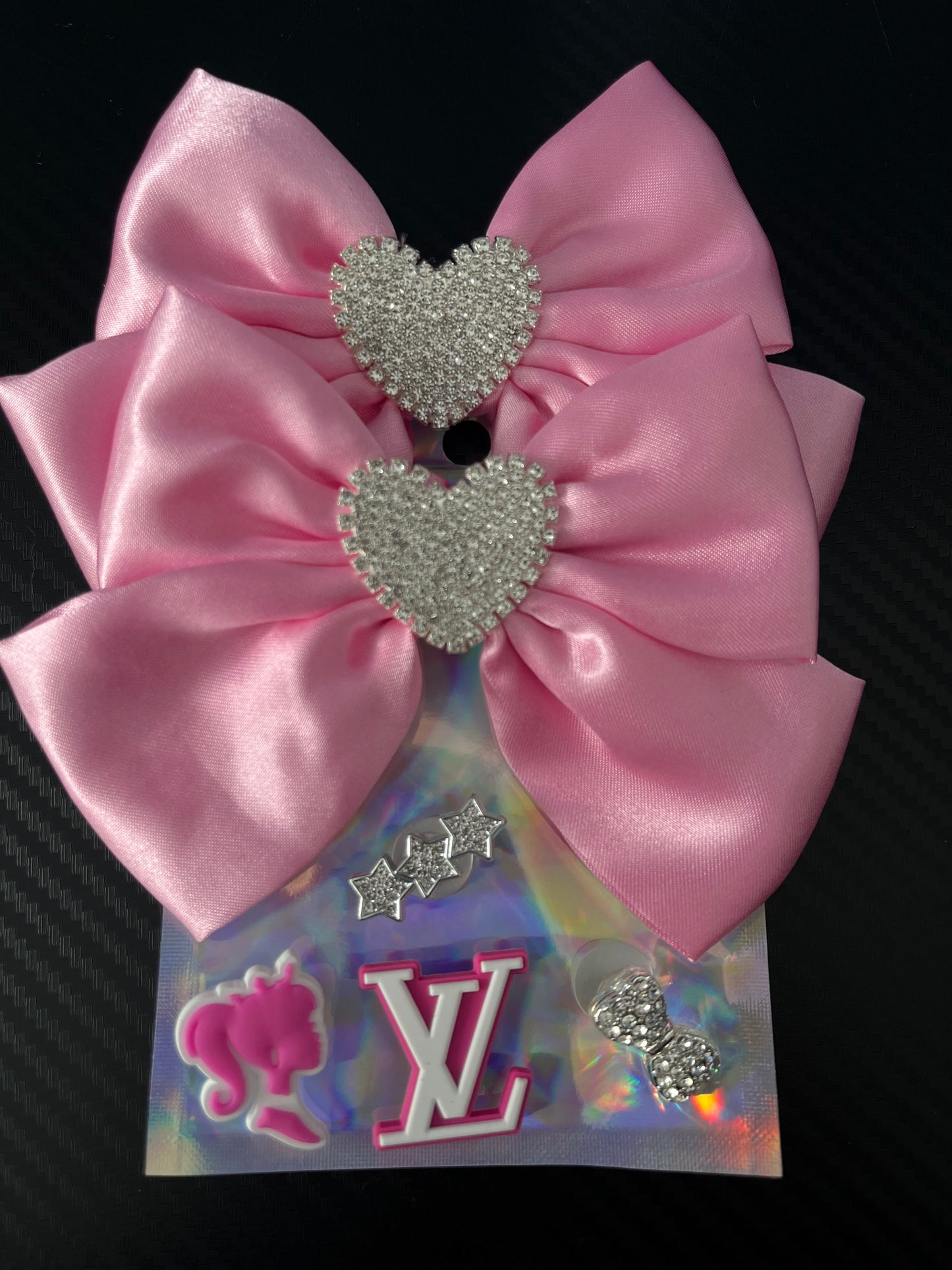 Pink heart bow bundle