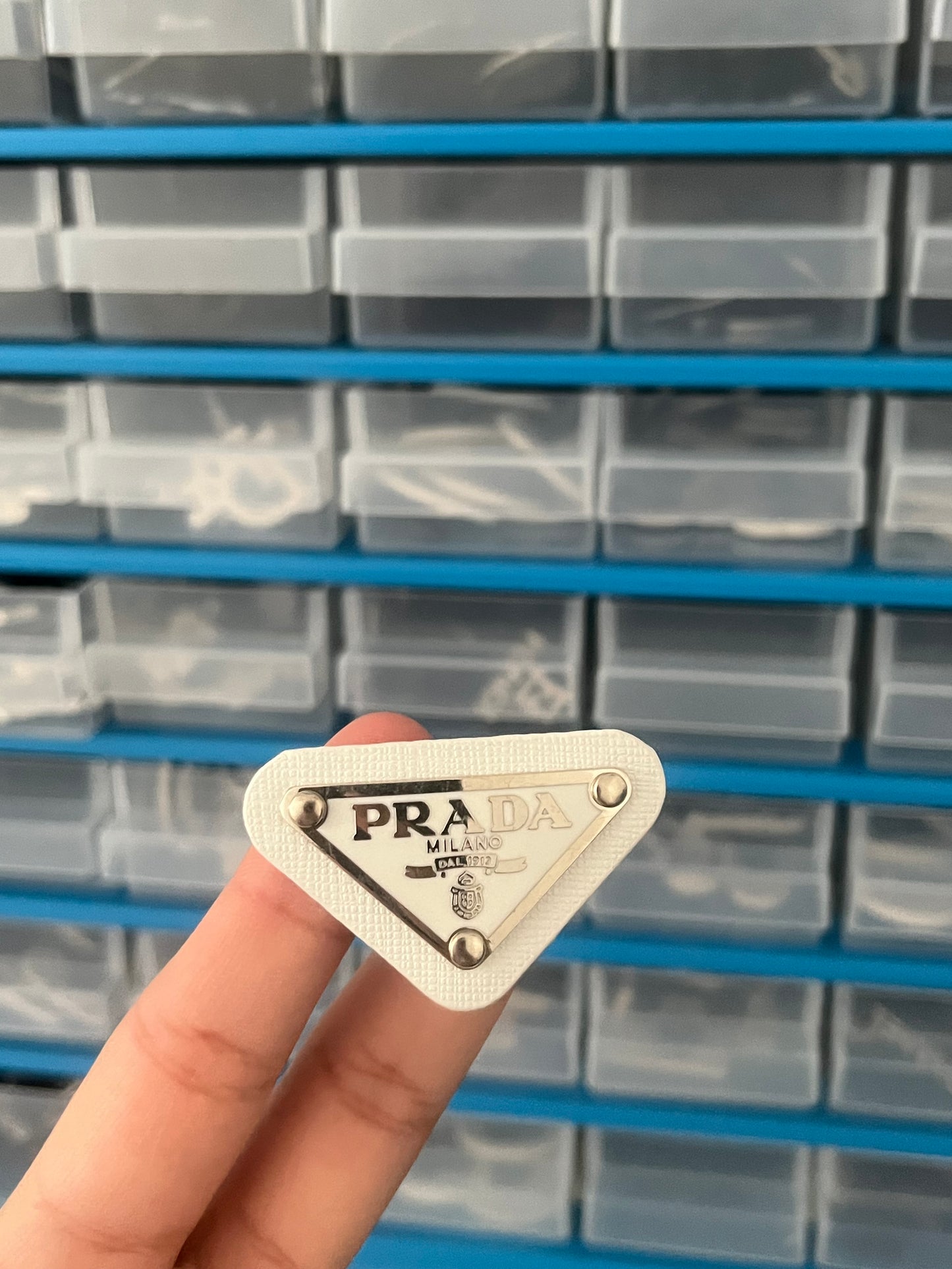 White triangle charm