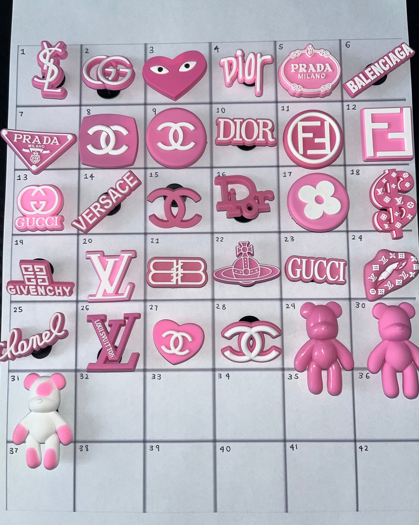 Pink charms