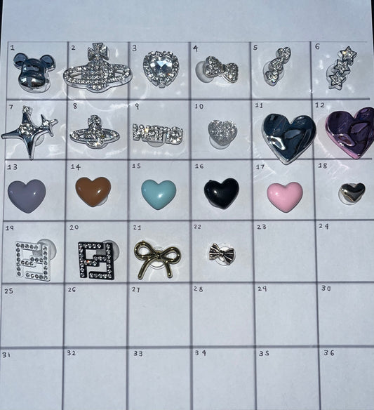 Mini metal charms