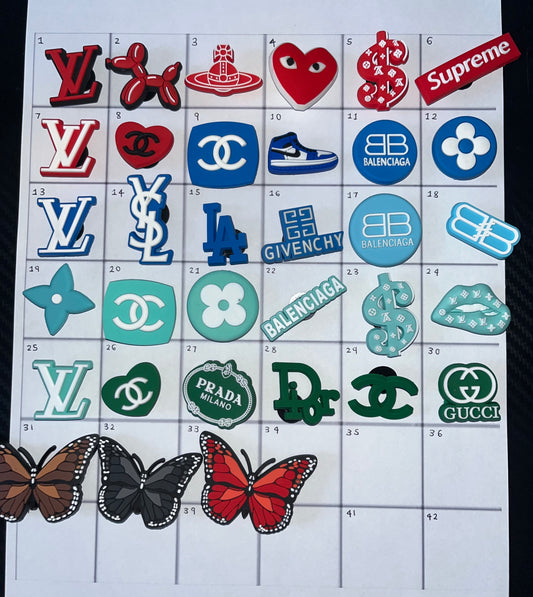 Multi coloured Charms