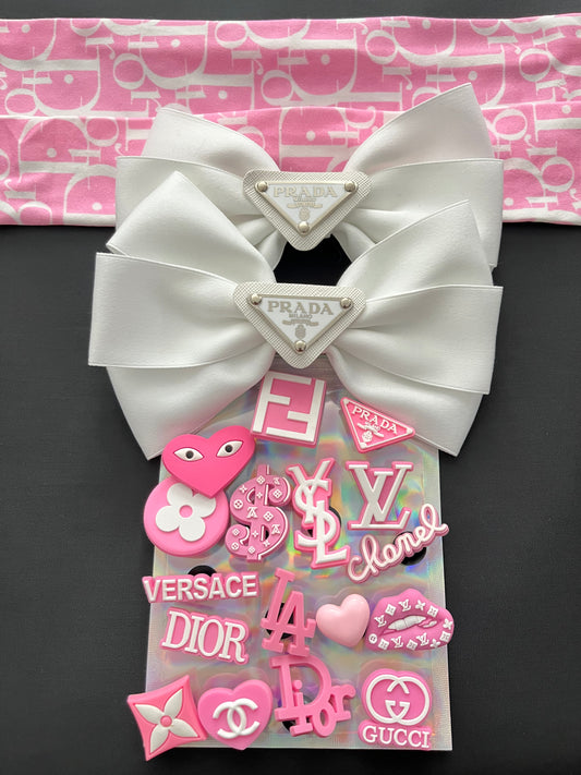 Pink complete bundle - crocs not included