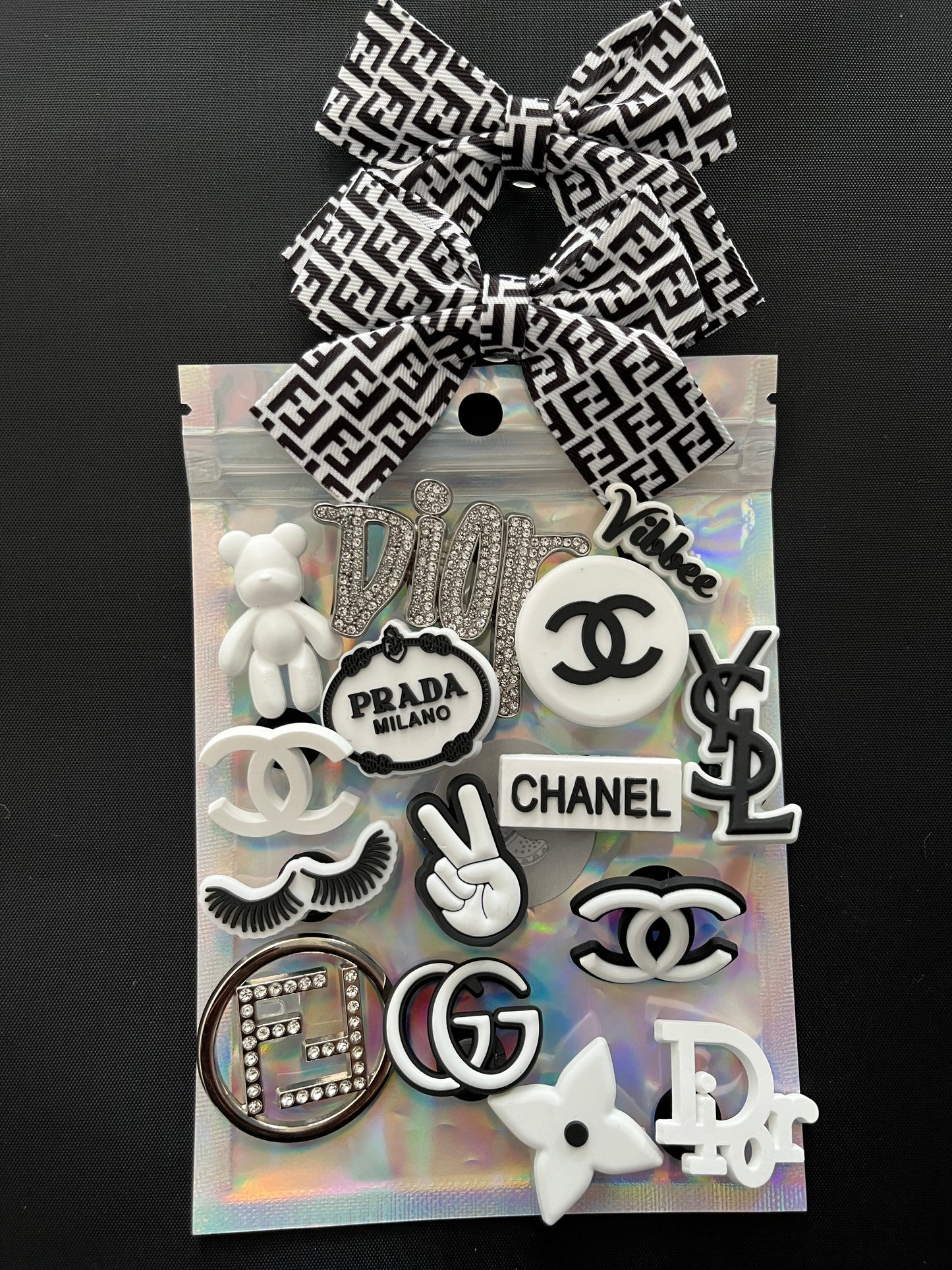 Black mini bows bundle