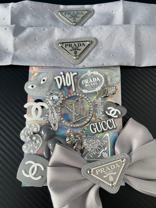 Grey complete bundle with bow