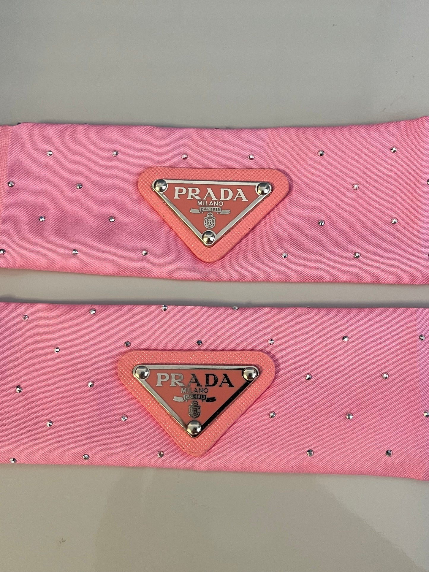 Pink triangle sparkle straps set