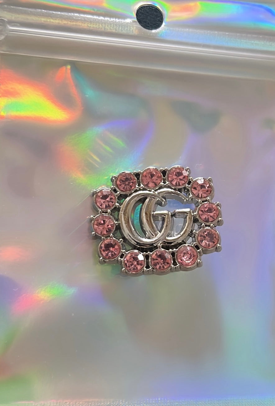 Pink GG Metal charm