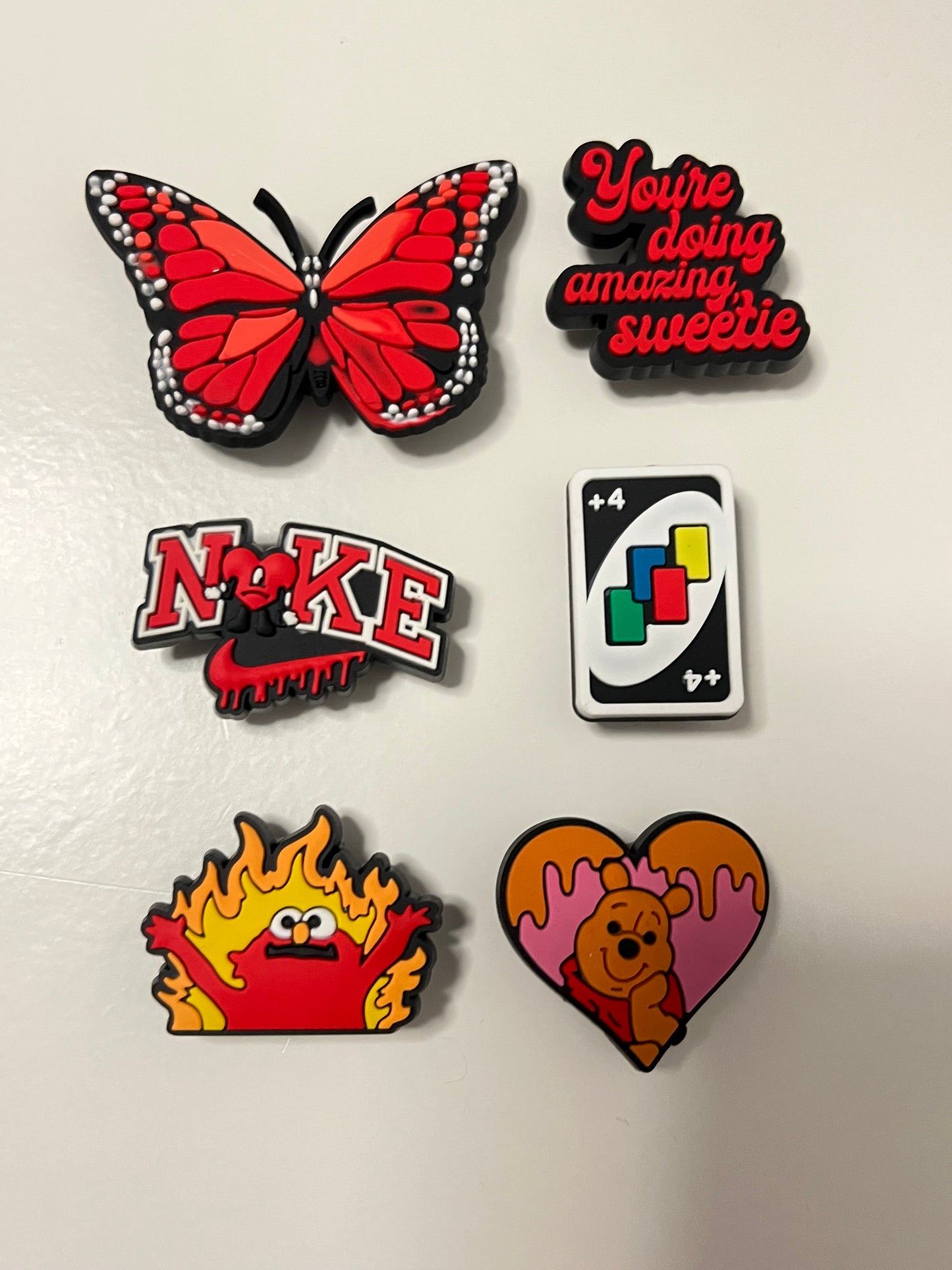 Red individual charms