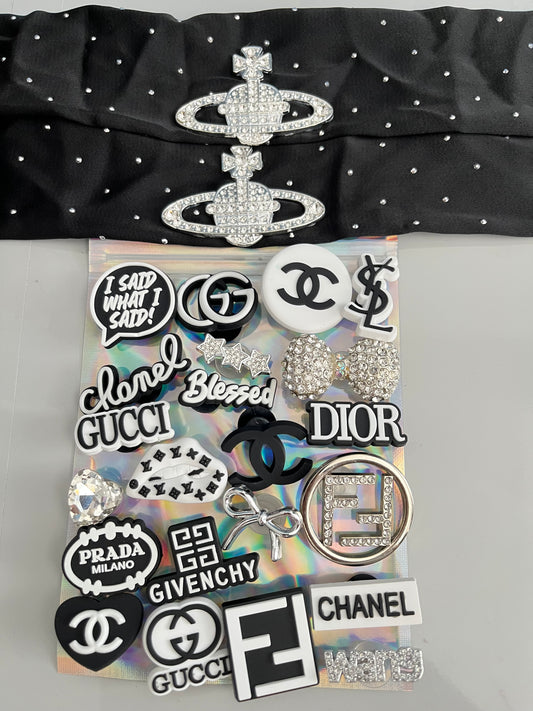 Black complete bundle with sparkle straps