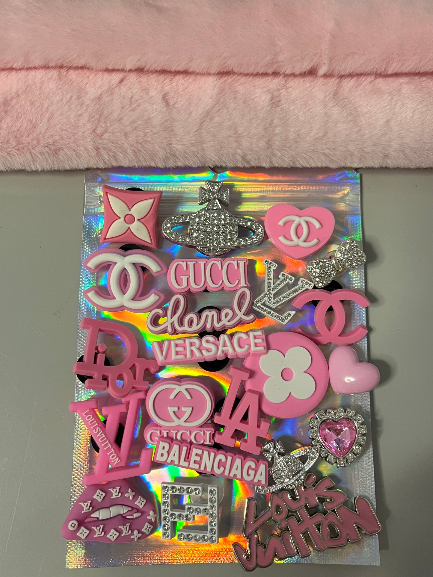 Pink complete fur straps bundle