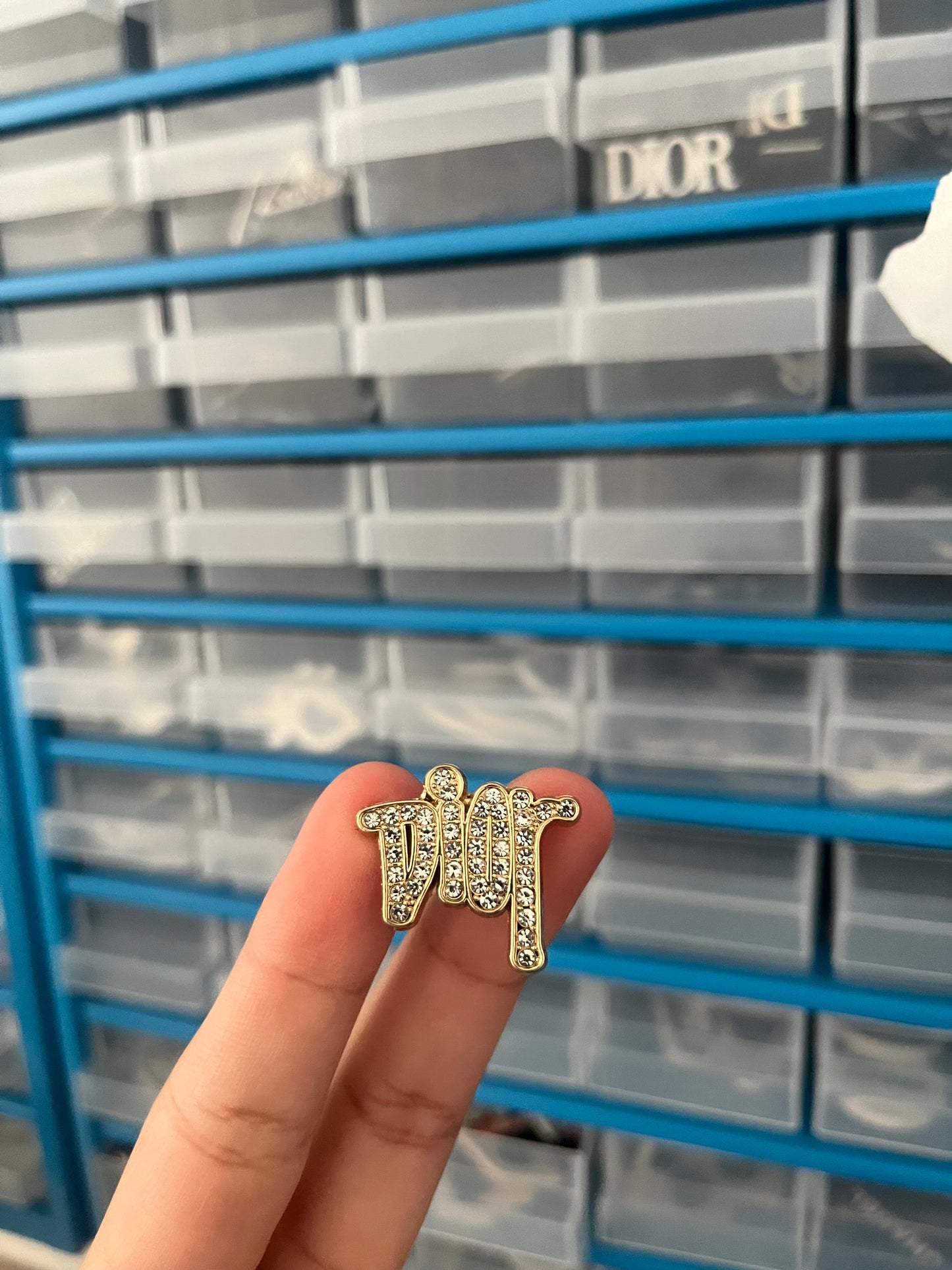 Mini metal gold charm