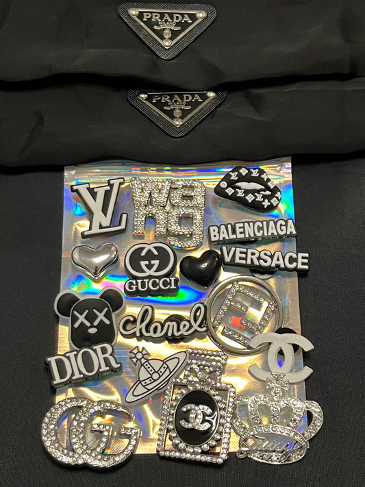 Black charms and straps bundle