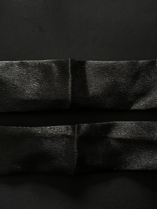 Black plain straps set