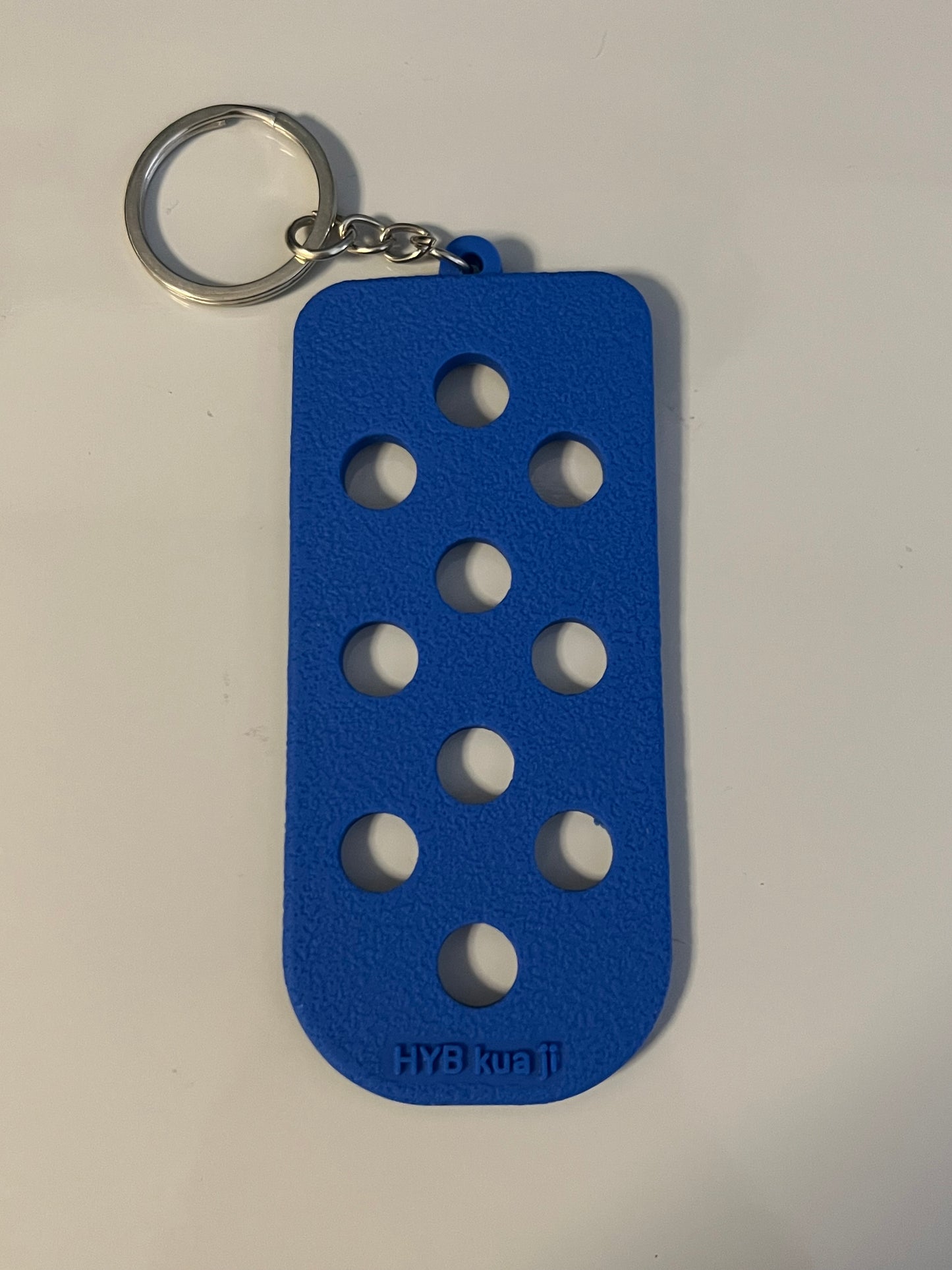 Blue charm keyring