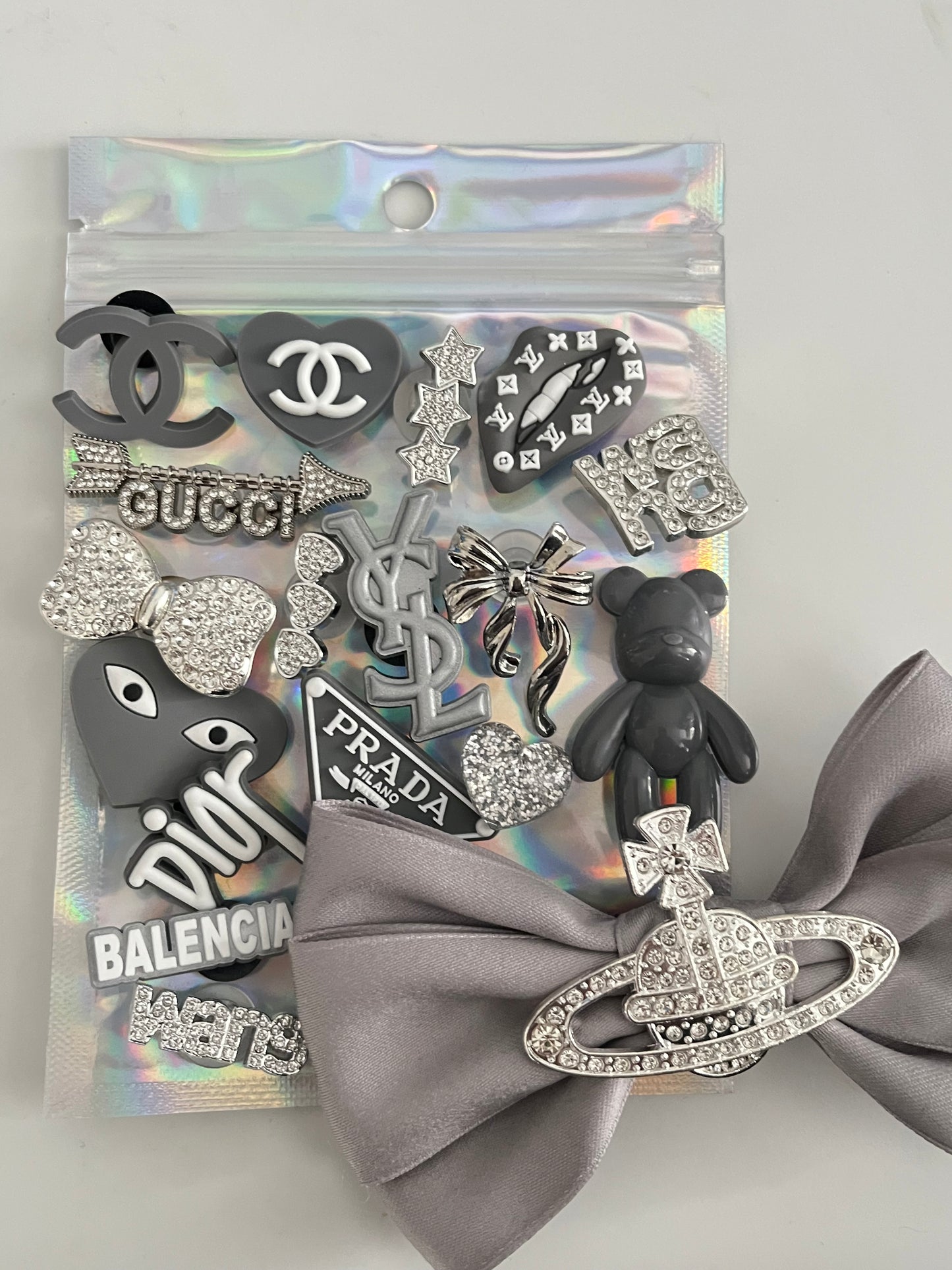 Grey bundle with bow