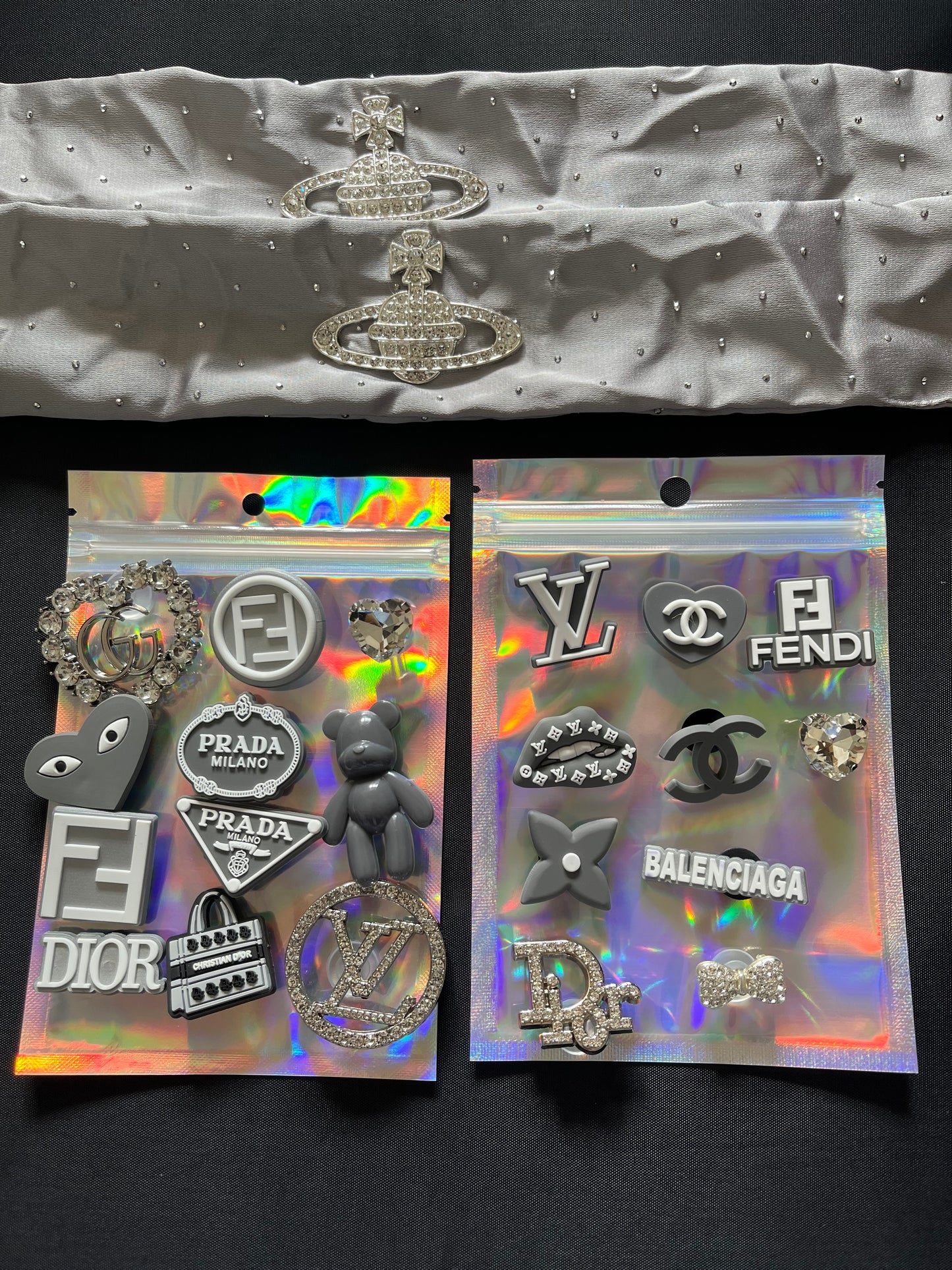 Grey complete bundle - CROCS NOT INCLUDED