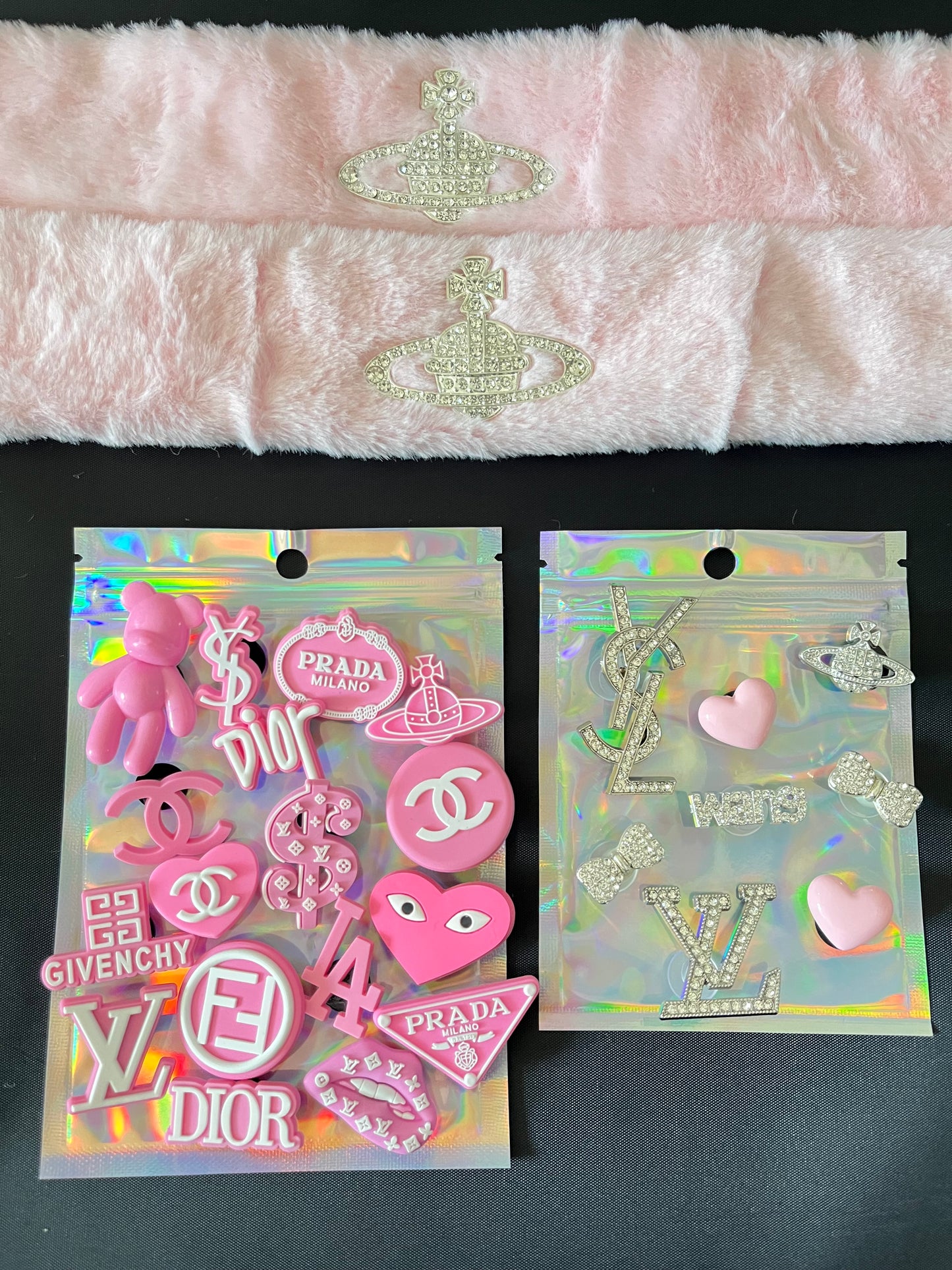 Pink bundle set- crocs not included