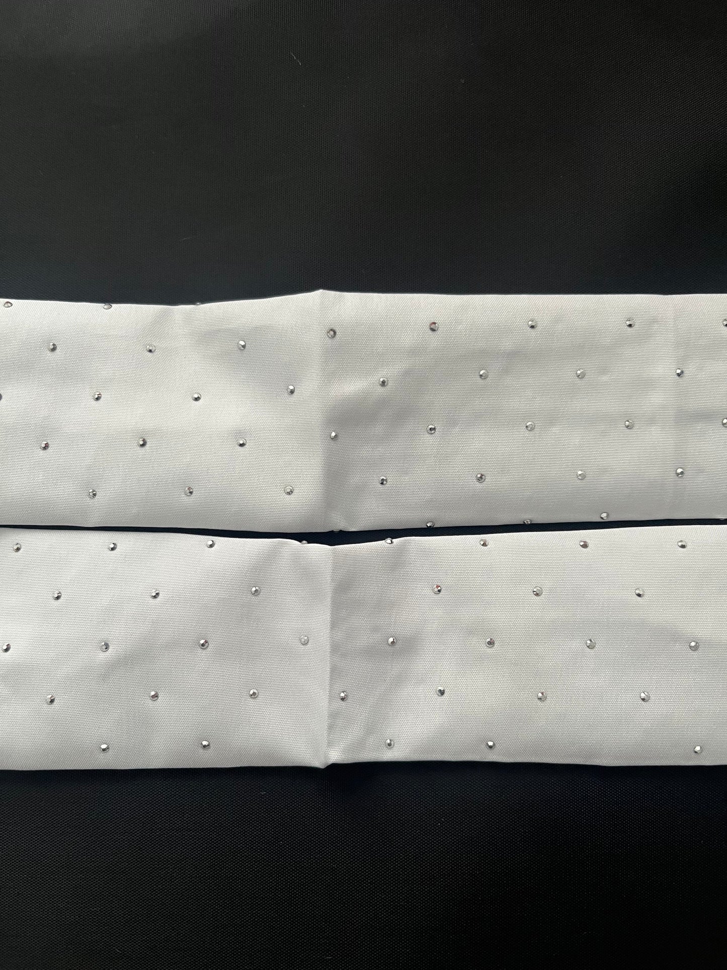 White plain sparkle straps set