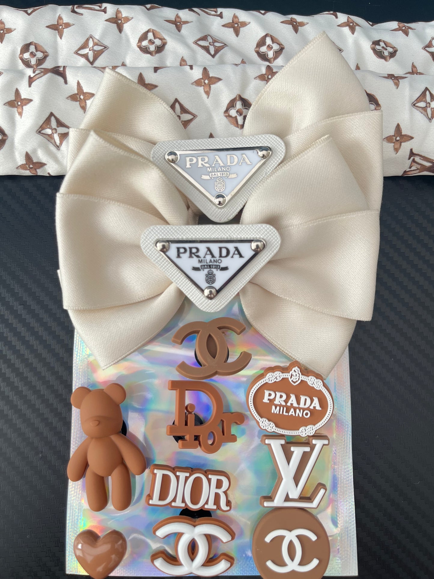 Cream and brown bows complete bundle