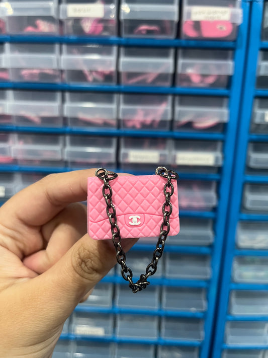 Pink 3D bag charm