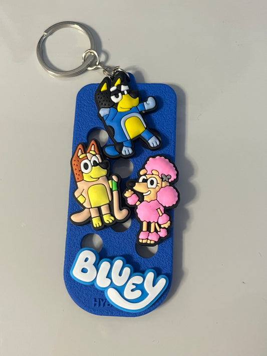 Bluey charm keyring