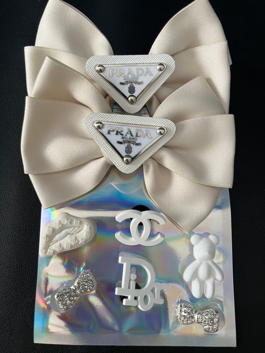 Cream bows bundle